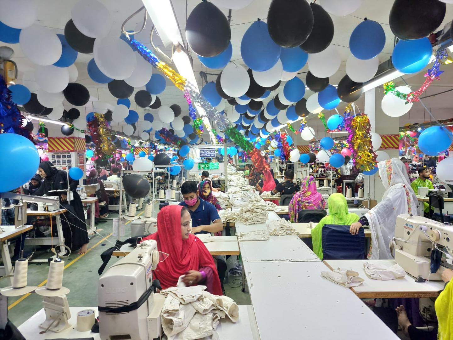 Pre Eid celebrations by decorating the factory beautifully